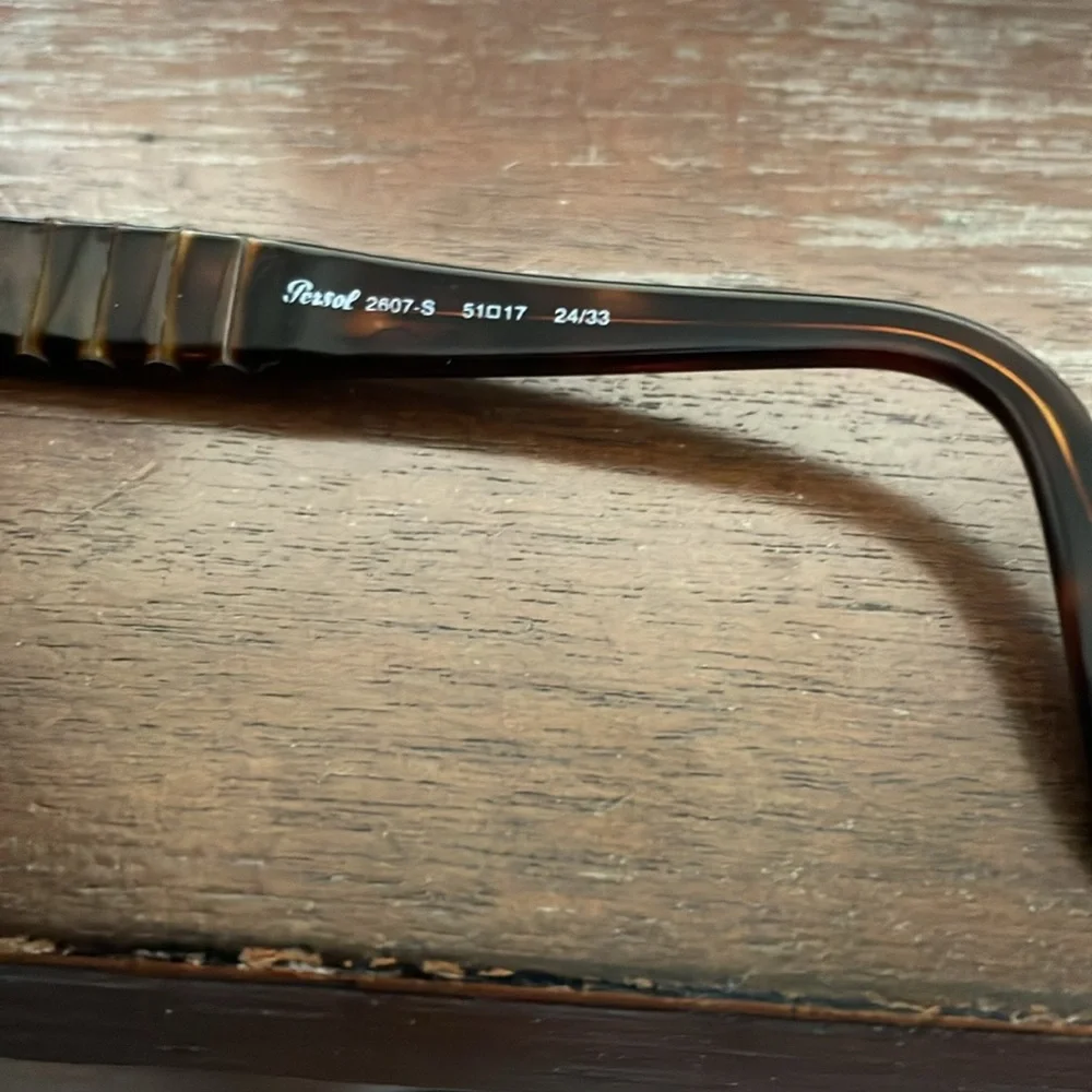 Persol 3607-s 24/33 51/27-135 brown tortoise sunglasses w/ case. For frames only - Picture 5 of 16